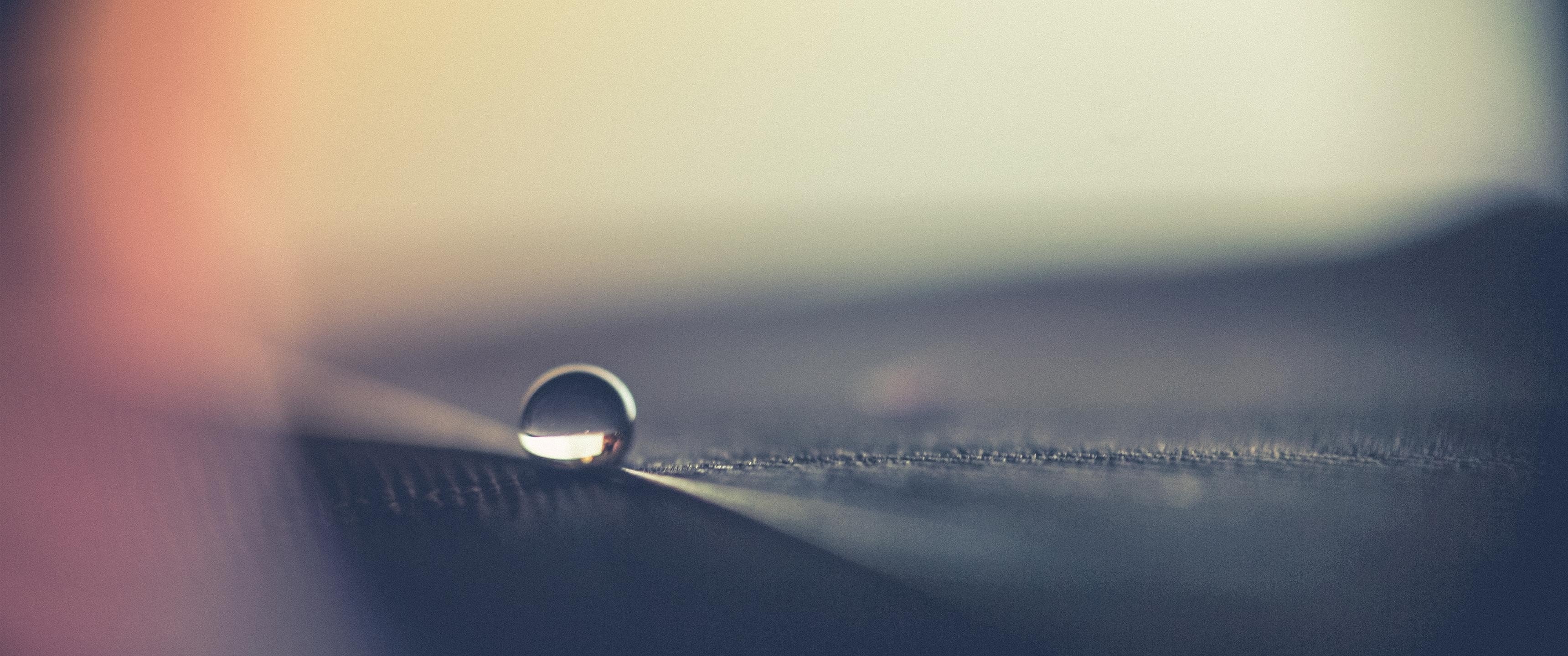 water drops, Closeup Wallpaper