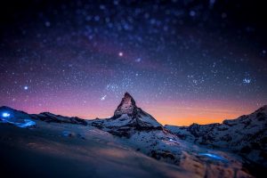 mountain, Sunrise, Matterhorn