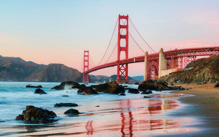Golden Bridge, Golden Gate Bridge HD Wallpaper Desktop Background