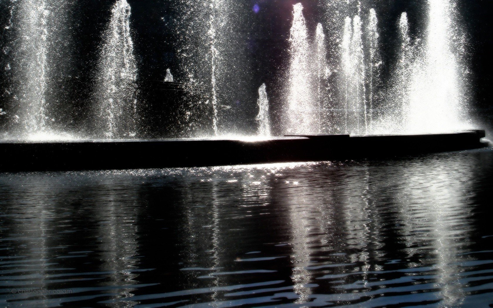 fountain, Architecture, Water, Reflection Wallpaper