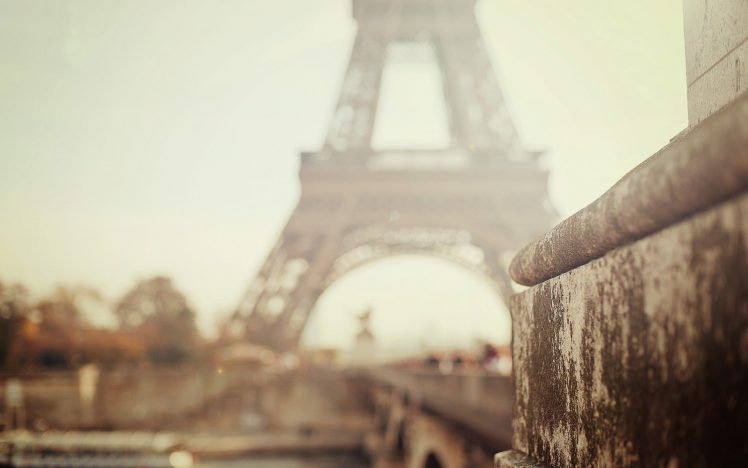 photography, Urban, City, Architecture, Paris, Depth of field, Eiffel Tower HD Wallpaper Desktop Background