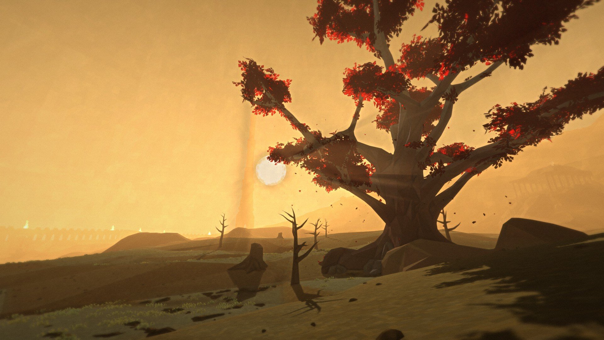 TIMEframe, Trees, Sun Wallpaper