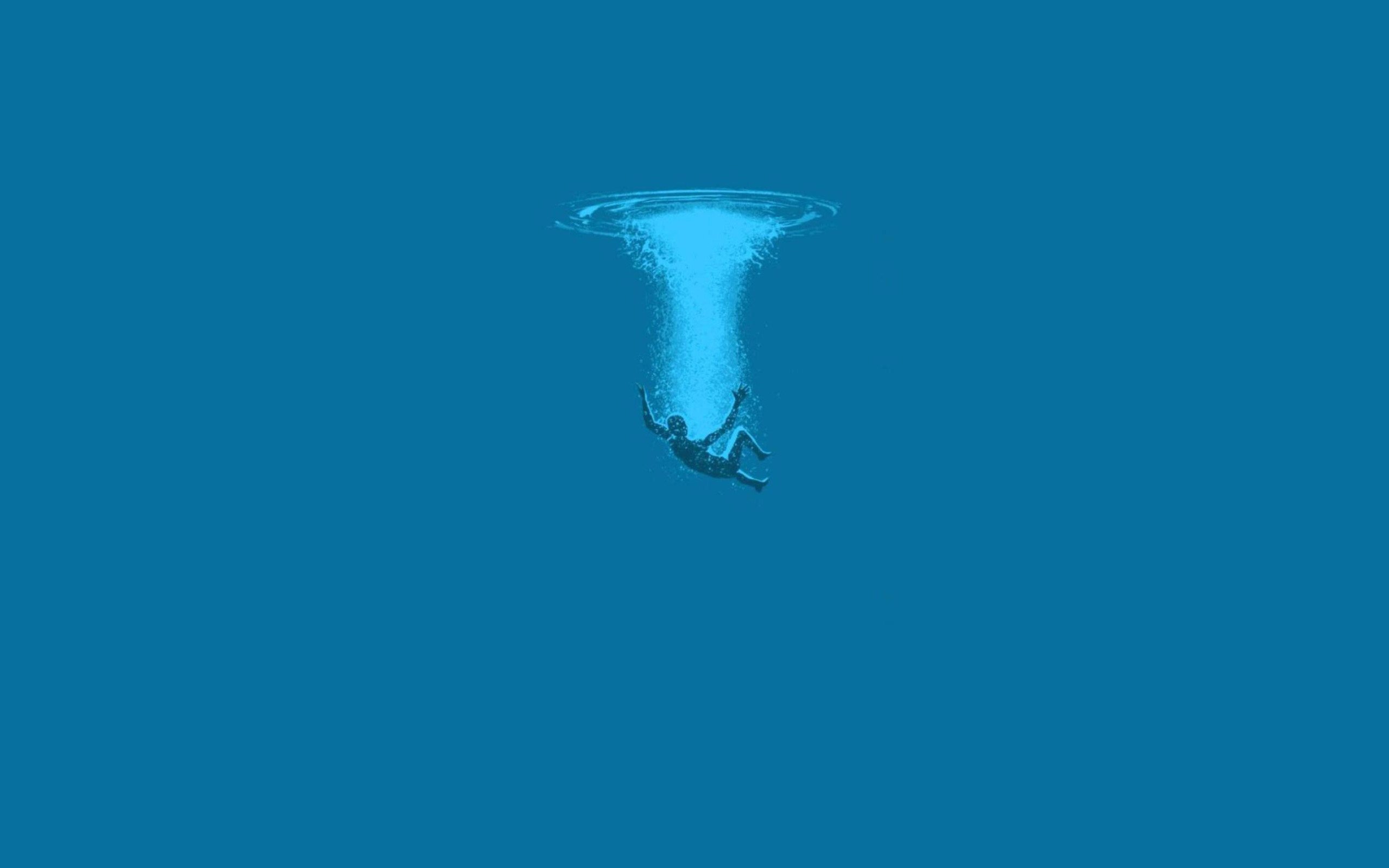 minimalism, Water, Underwater Wallpaper