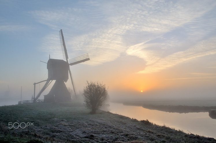 photography, Windmills HD Wallpaper Desktop Background