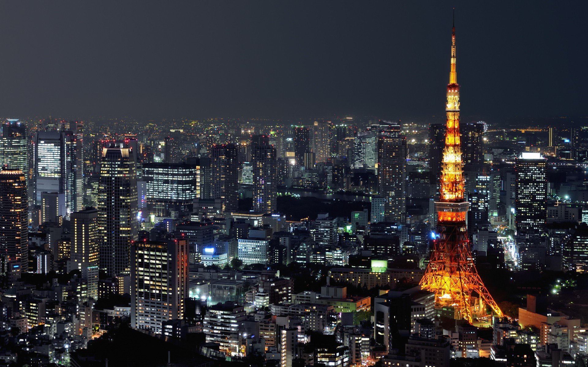 photography, Cityscape, City, Urban, Building, Night, Lights, Japan, Tokyo, Tokyo Tower Wallpaper