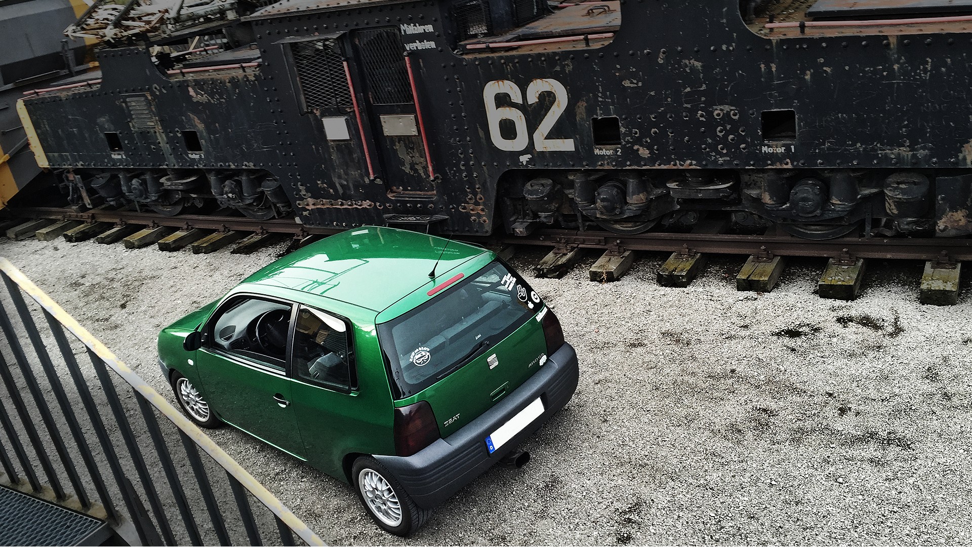 Seat, Arosa, Volkswagen, Train, Photography, Rims, Low Wallpaper