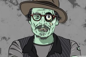 Johnny Depp, Zombies, Dead, Hat, Glasses