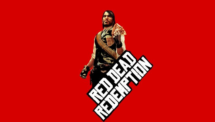 Red Dead Redemption, Simple background, Simple HD Wallpaper Desktop Background