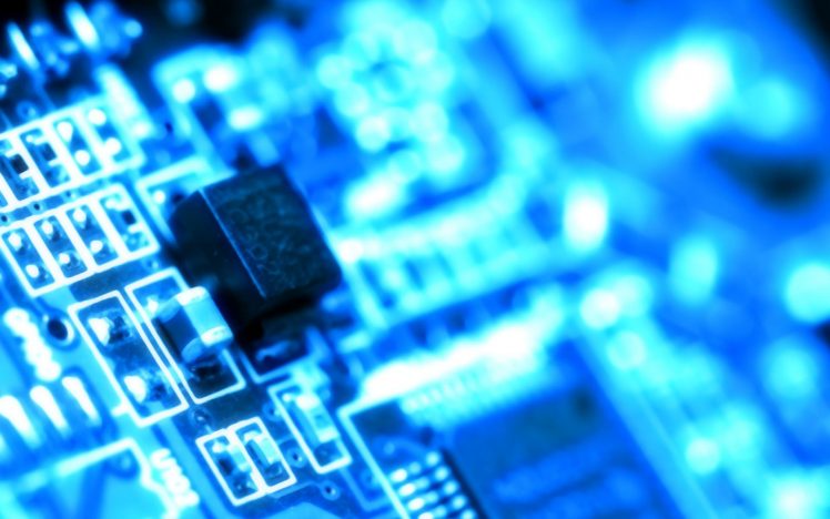 technology, Microchip, Blue, Circuit boards HD Wallpaper Desktop Background