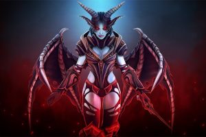 Defense of the ancient, Dota, Dota 2, Heroes, Queen of Pain, Wings
