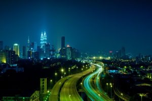photography, Urban, City, Night, Building, Lights, Skyscraper, Highway, Malaysia, Kuala Lumpur