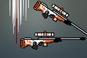 snipers, 8 bit, Counter Strike: Global Offensive, Asiimov