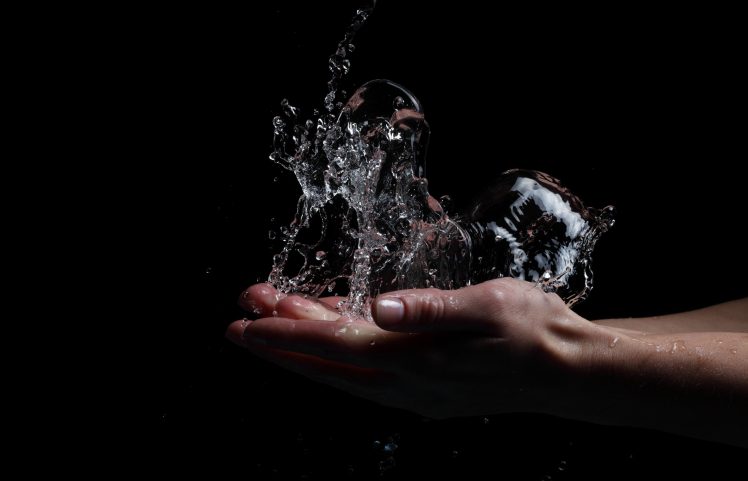water, Splashes, Hand HD Wallpaper Desktop Background