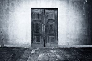 door, Monochrome