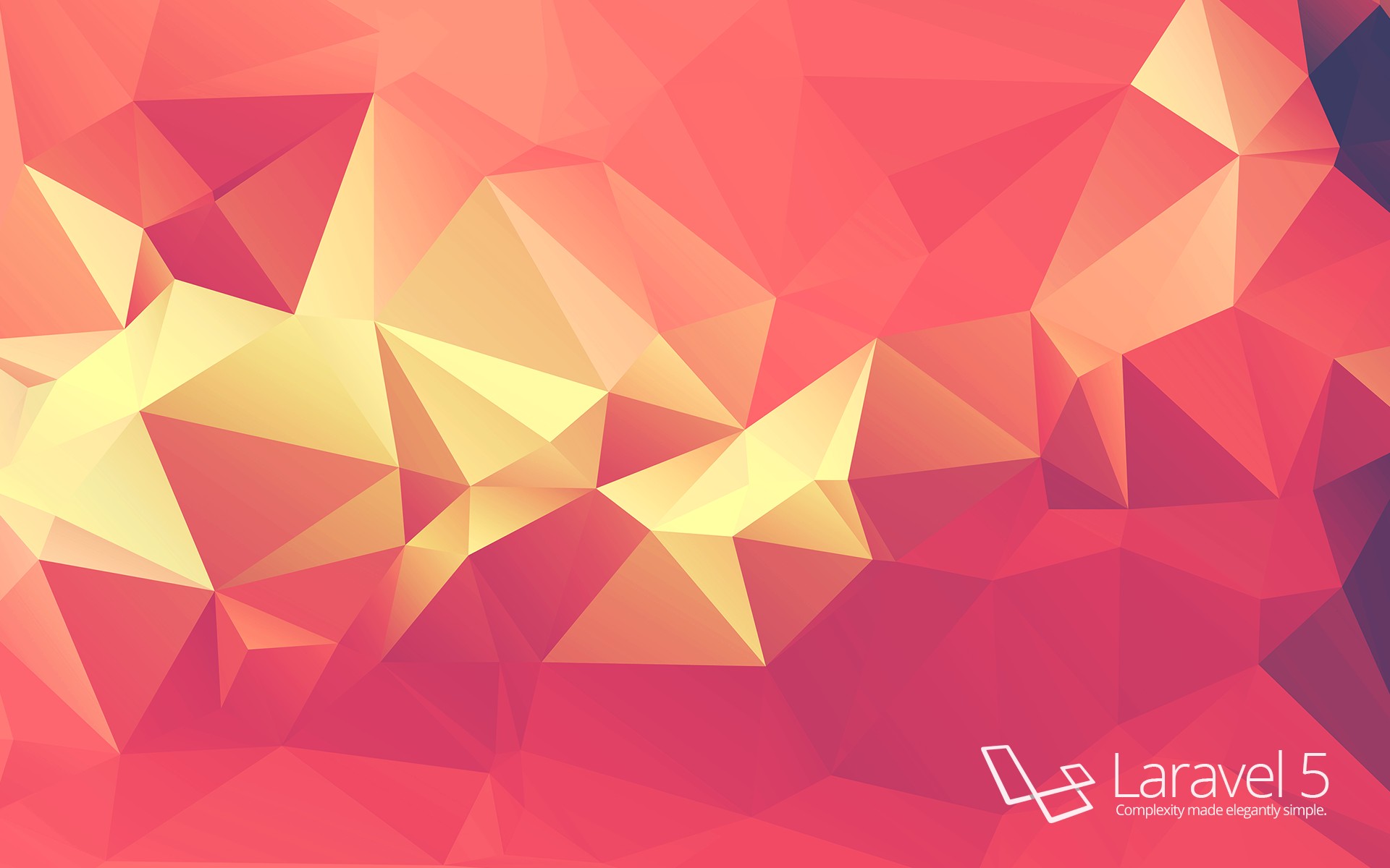 Laravel, Simple, Code, Programming, PHP, Low poly, Minimalism, Colorful Wallpaper