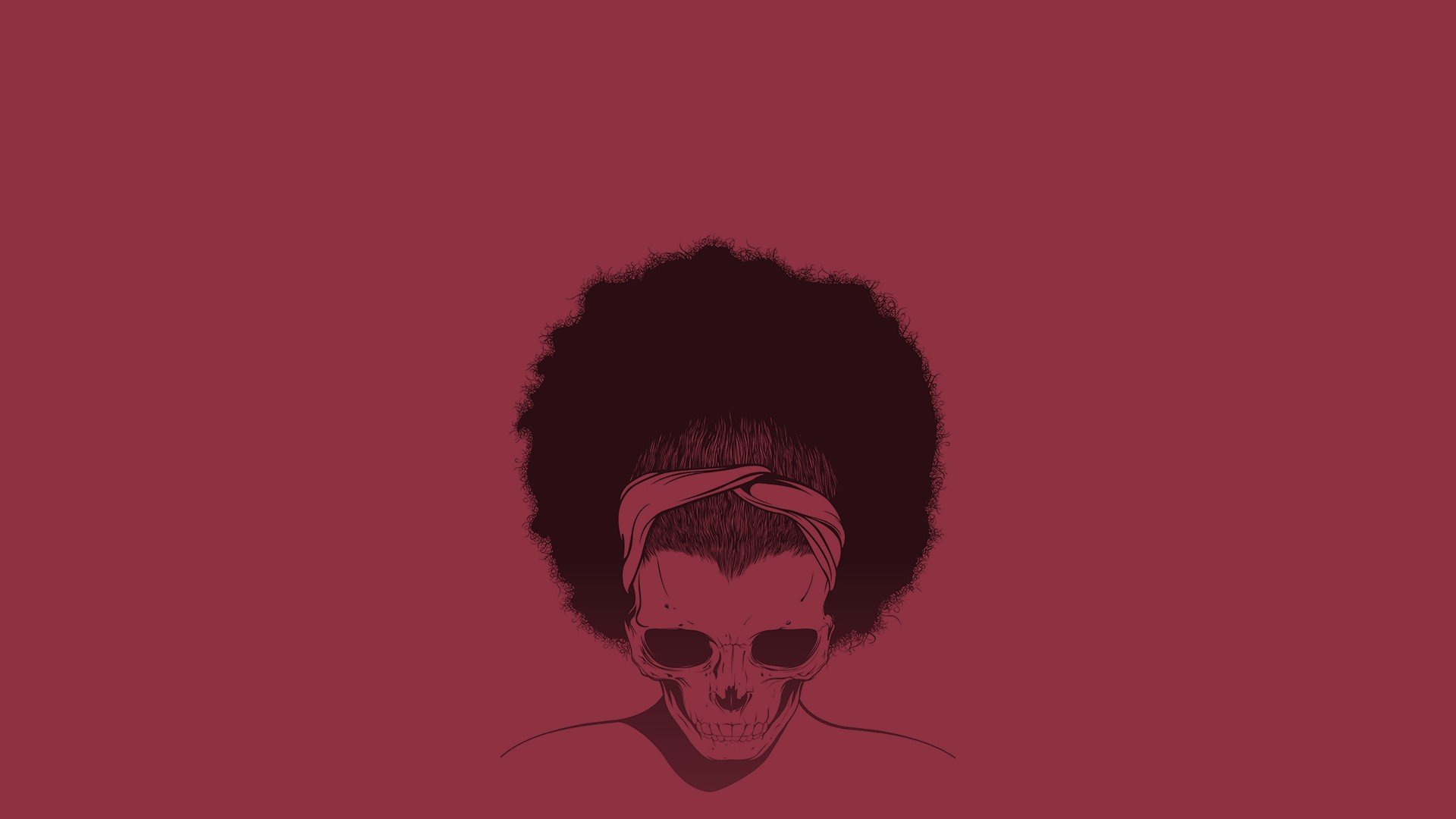 skull, Minimalism Wallpaper