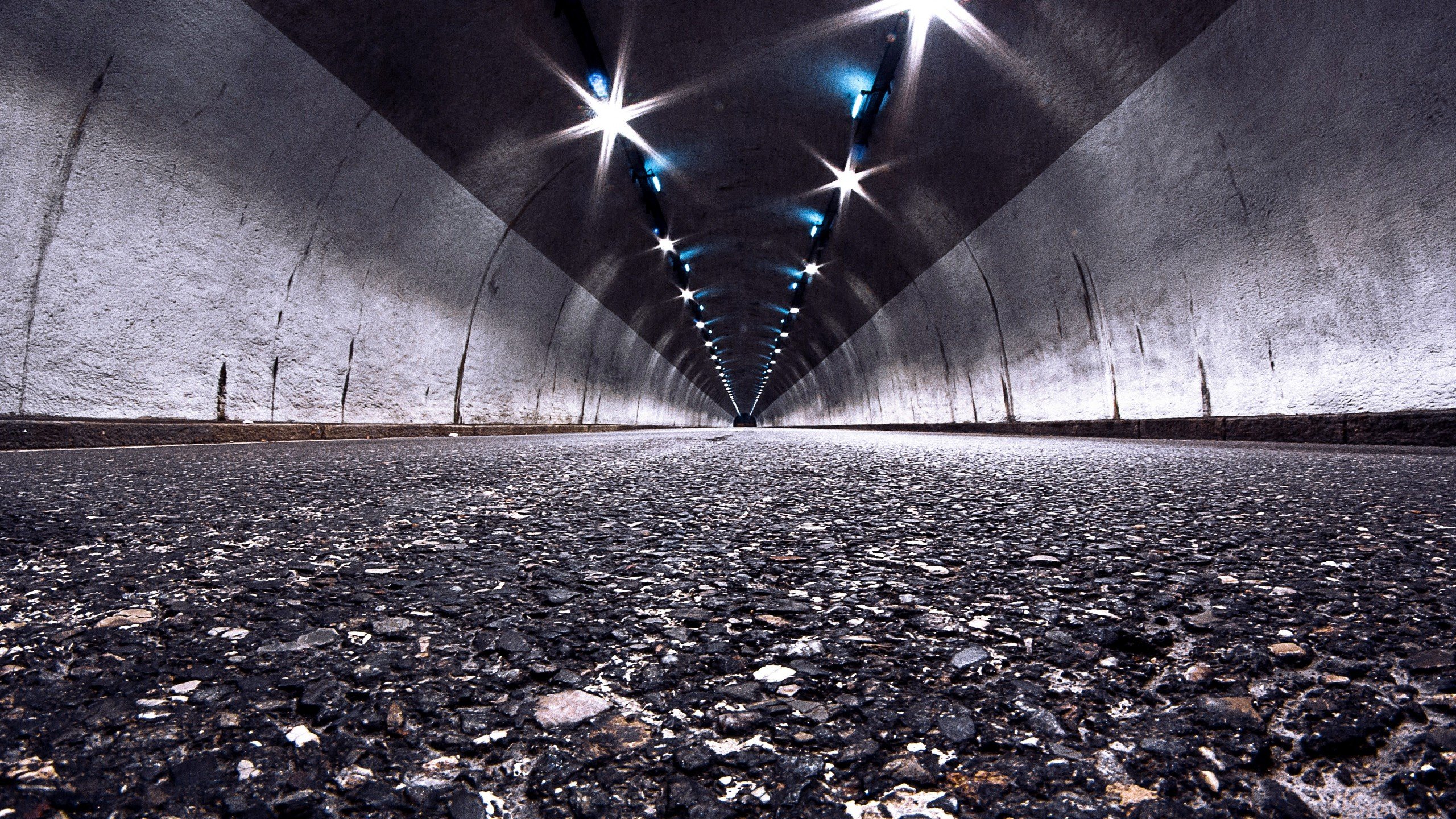 architecture, Interiors, Abandoned, Silent, Road, Tunnel, Lights, Stones, Concrete, Walls, Arch Wallpaper
