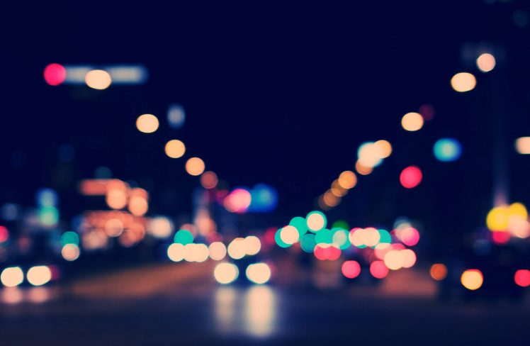 photography, Night, Street, Urban, Lights, Bokeh HD Wallpaper Desktop Background