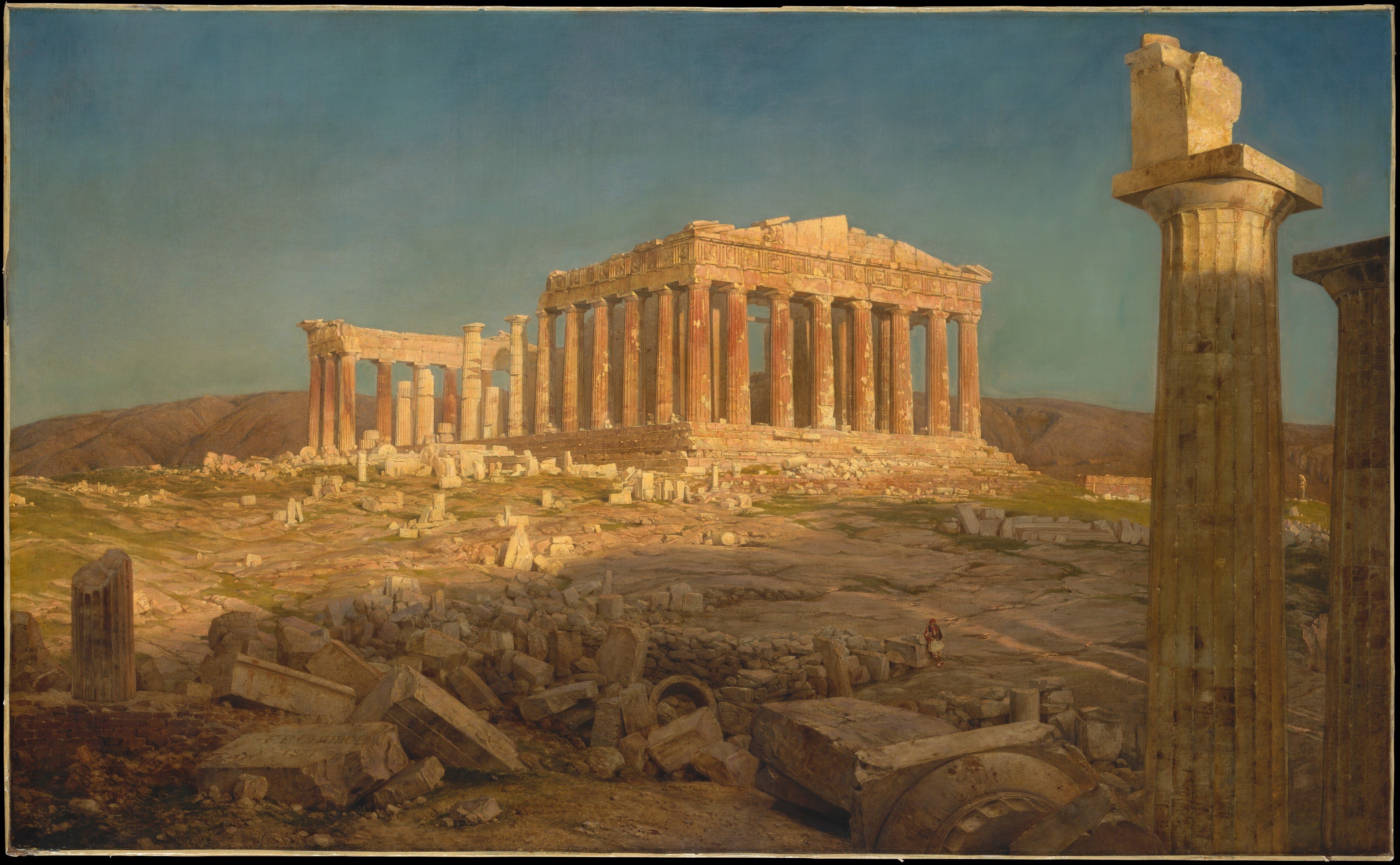 greek mythology, Frederic Edwin Church, The Parthenon Wallpaper