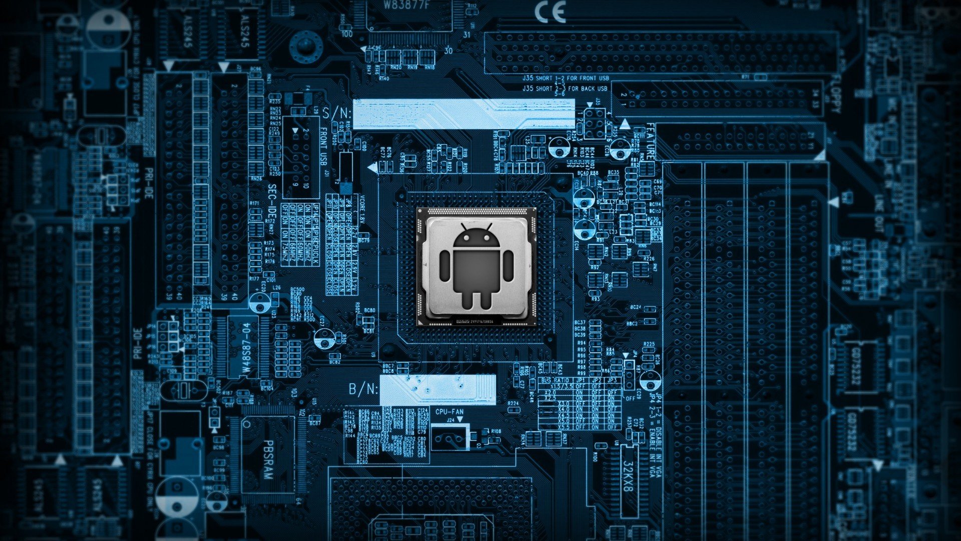 geek, Android Marshmallow, Motherboards Wallpaper