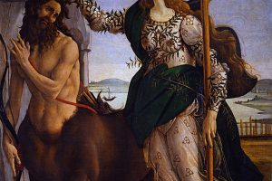 greek mythology, Painting, Sandro Botticelli, Pallas  and the Centuar