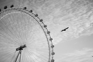 photography, London Eye, Wheels, Monochrome, Ferris wheel, London