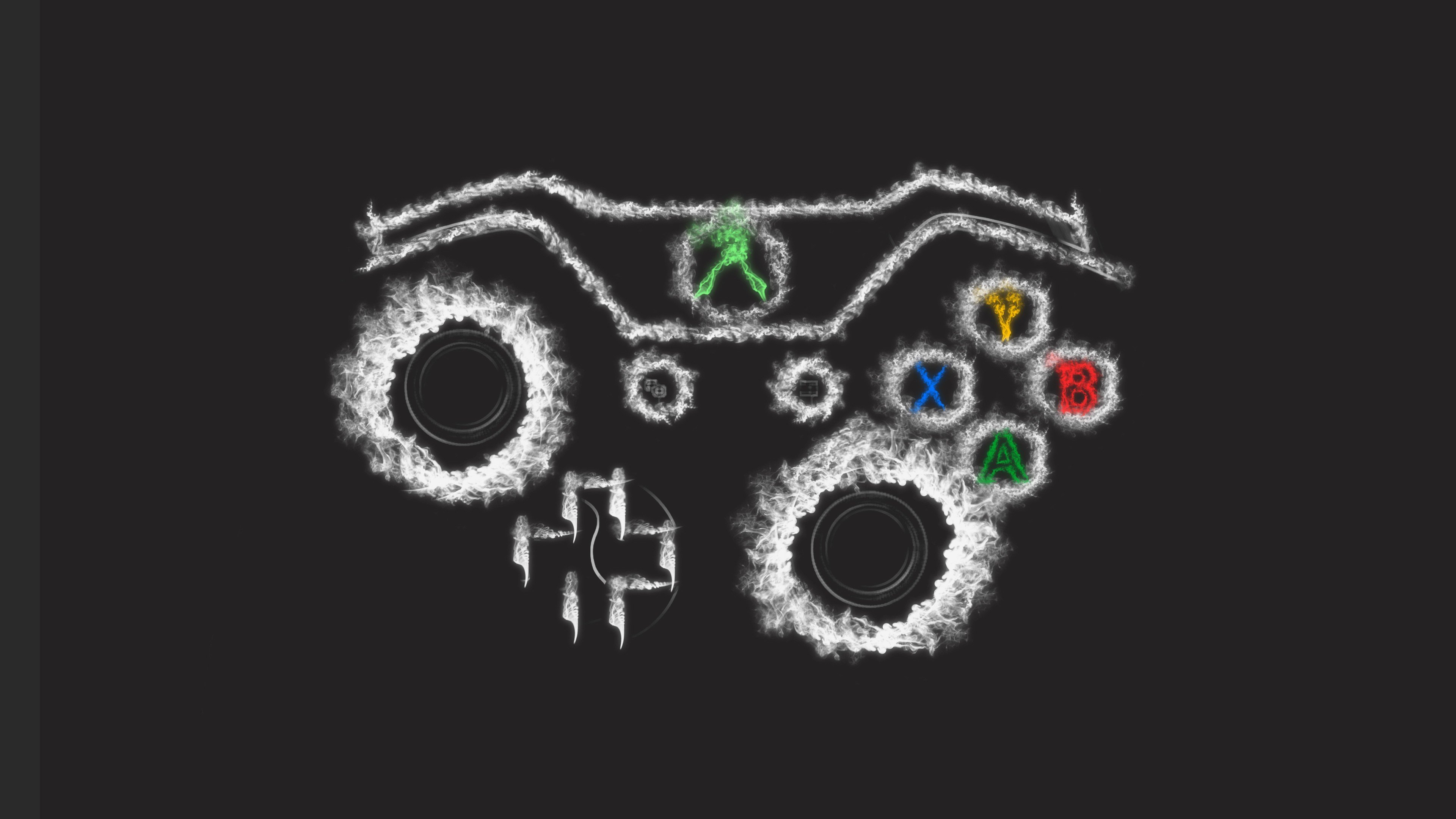 Xbox, Controller, Smoke Wallpaper