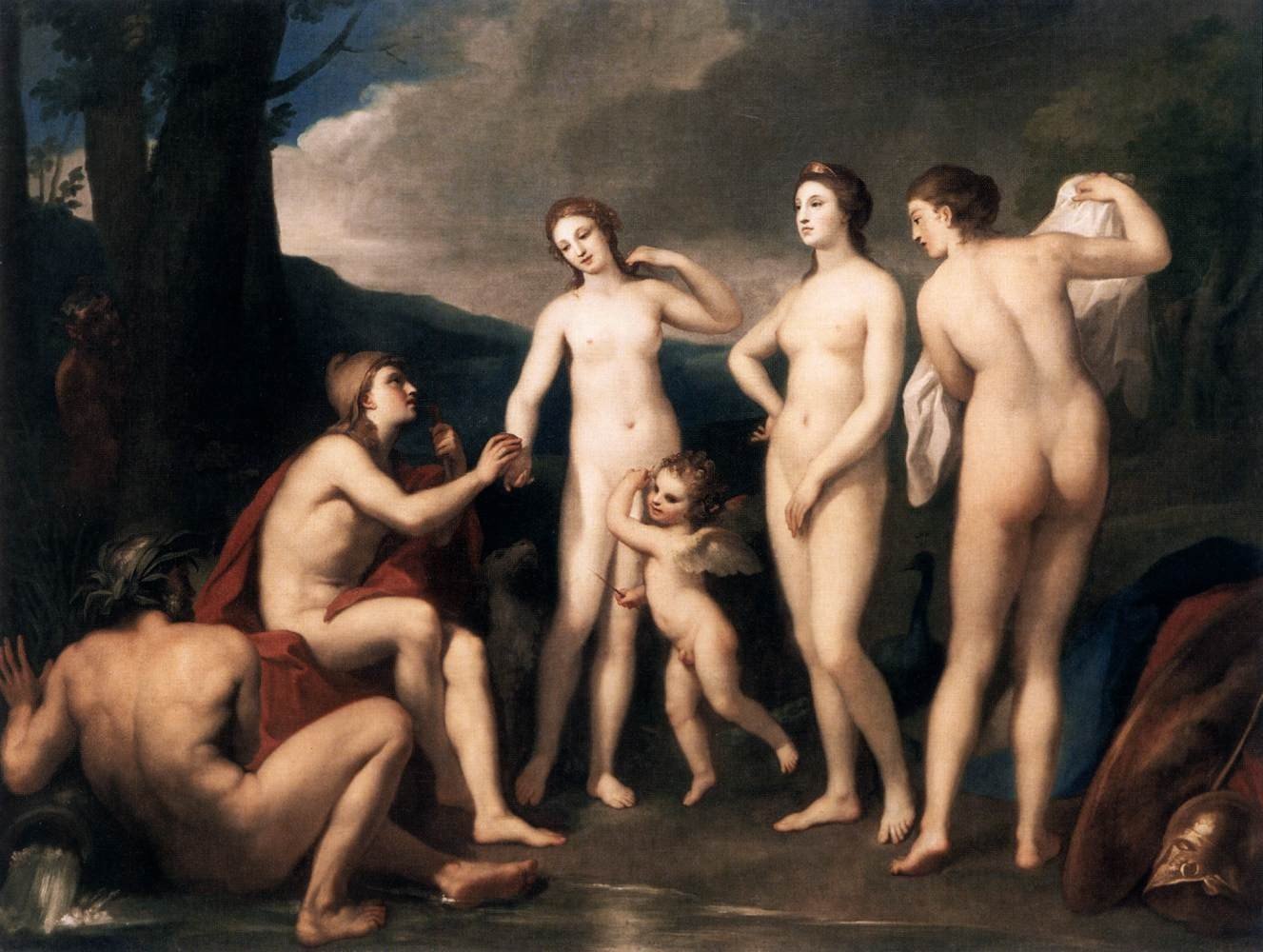 Aphrodite, Greek mythology, Classic art, Painting, Eros Wallpaper