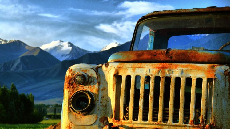 Kyrgyzstan, Truck, Trucks, Wreck, GAZ HD Wallpaper Desktop Background
