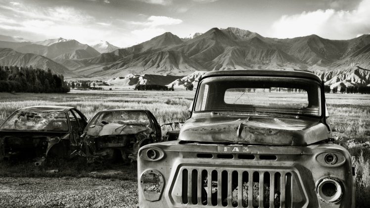 Kyrgyzstan, Truck, Trucks, Wreck, GAZ HD Wallpaper Desktop Background