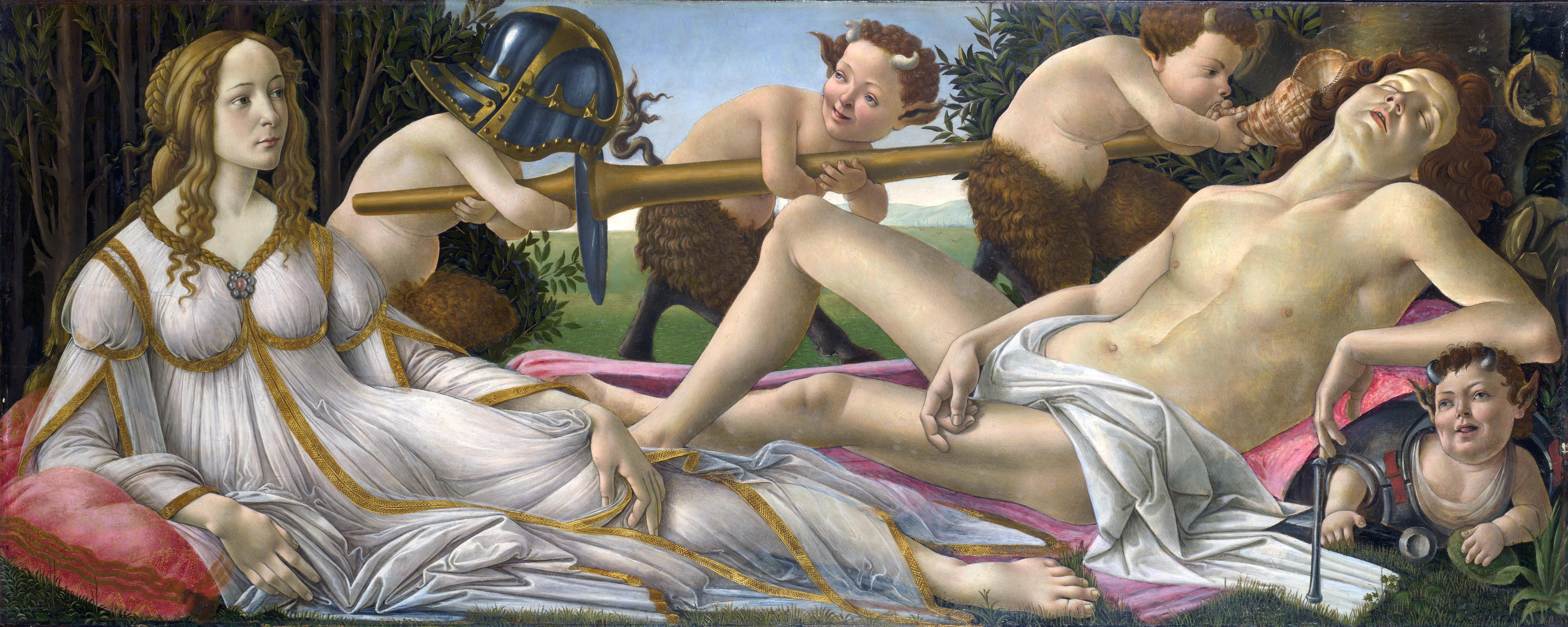 Sandro Botticelli, Greek mythology, Classic art, Painting Wallpaper