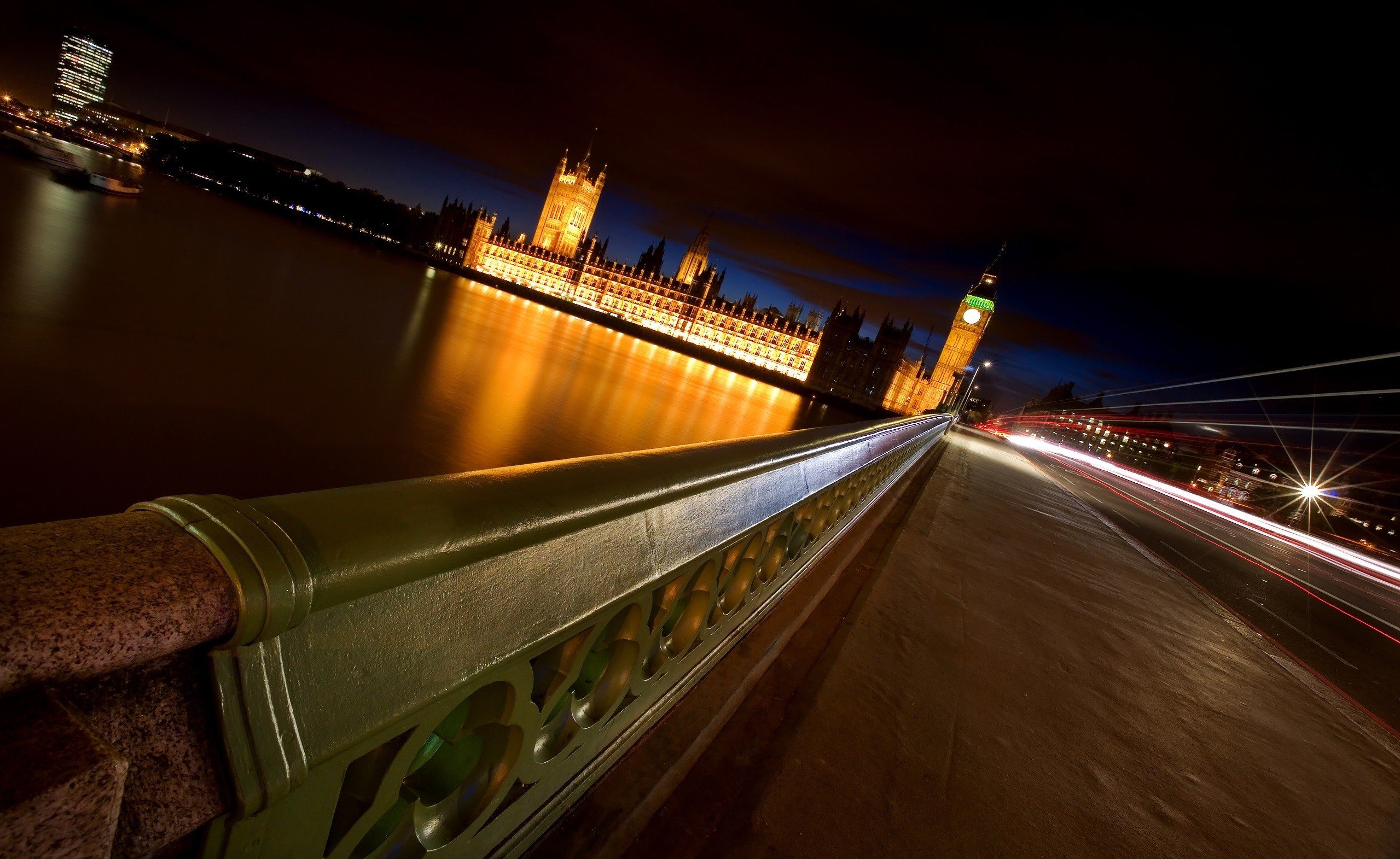 cityscape, London, River Thames, Westminster, Bridge, Photography, Water, Night, Building, Architecture, Lights, Long exposure, Urban, City, Street, Big Ben, UK Wallpaper