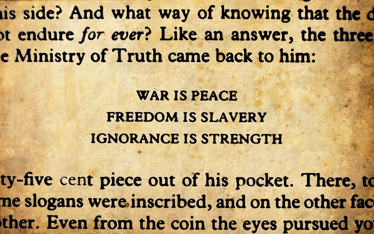 George Orwell, War, Quote, 1984 Wallpaper
