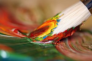 painting, Paint brush, Macro, Colorful