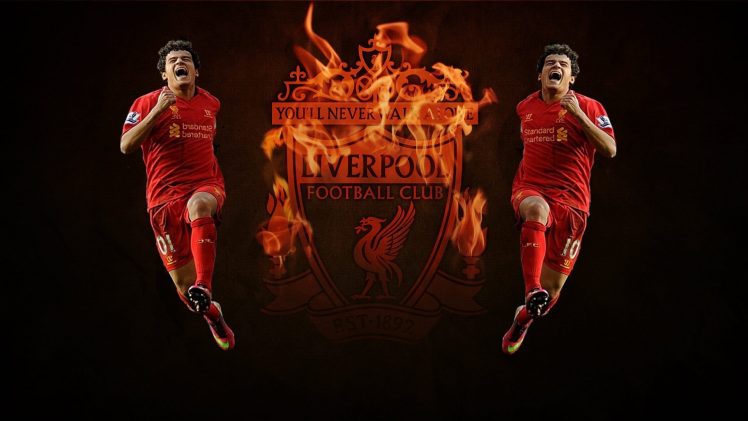 coutinho, Liverpool FC, YNWA HD Wallpaper Desktop Background