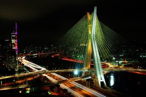photography, City, Urban, Bridge, Building, Cityscape, Night, Lights, Highway, São paulo