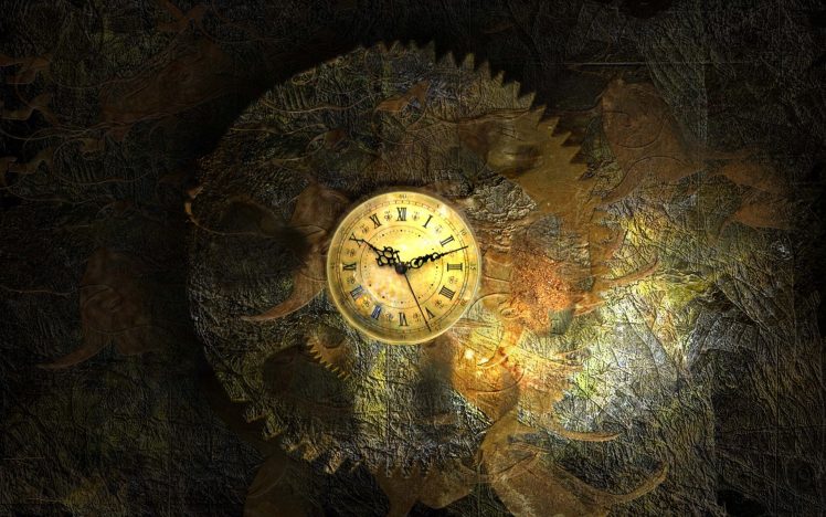 hand, Clocks, Clockworks, Vintage, Roman numerals, Watch, Gears, Time HD Wallpaper Desktop Background
