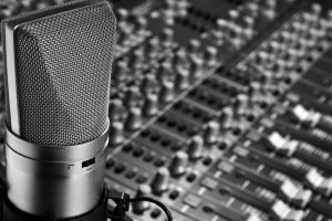 monochrome, Photography, Closeup, Microphones, Mixing consoles, Technology, Music, Depth of field, Buttons