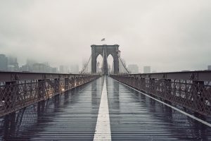 bridge, Brooklyn Bridge, New York City, Architecture
