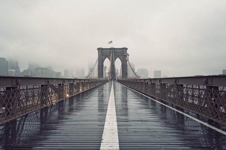 bridge, Brooklyn Bridge, New York City, Architecture HD Wallpaper Desktop Background