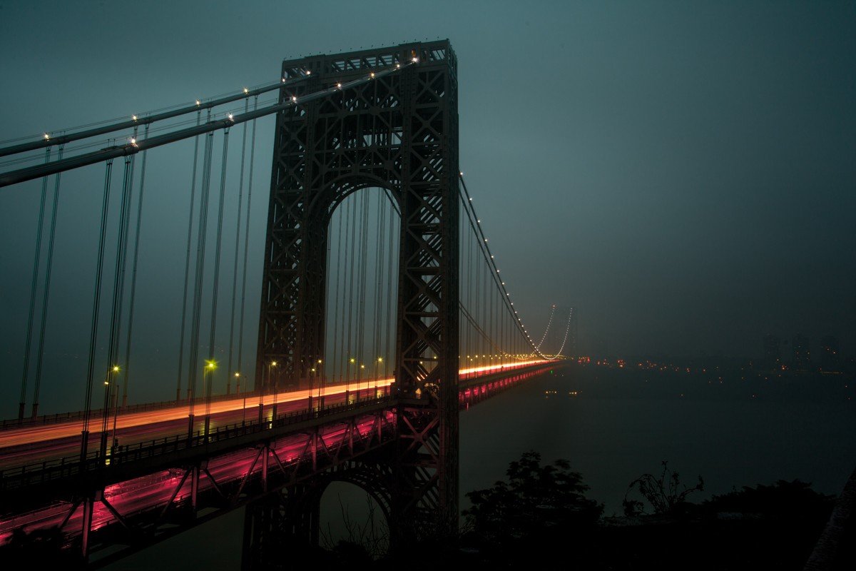 bridge, George Washington Bridge, Long exposure Wallpaper