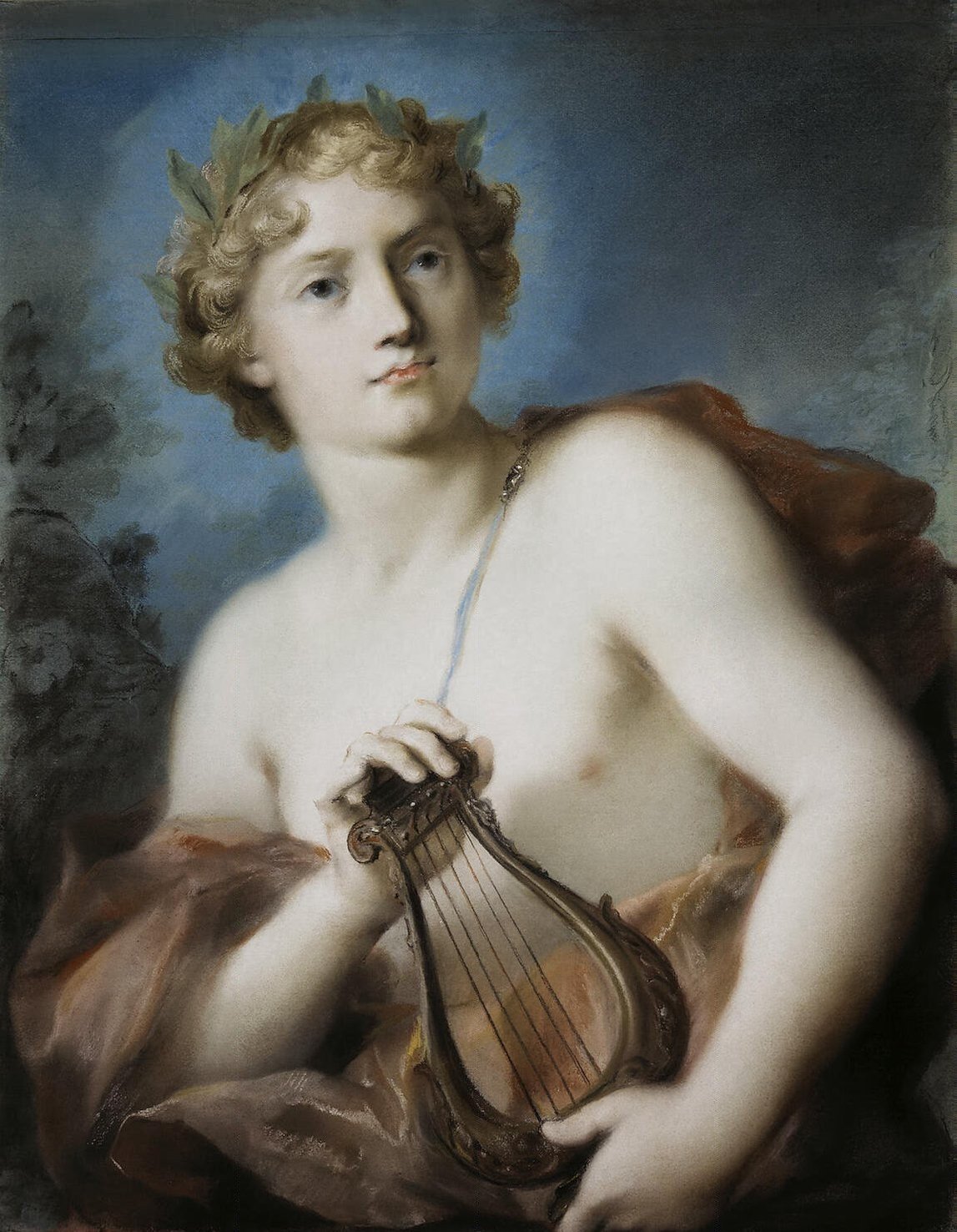 Apollo, Greek mythology, Classic art, Musical instrument Wallpaper
