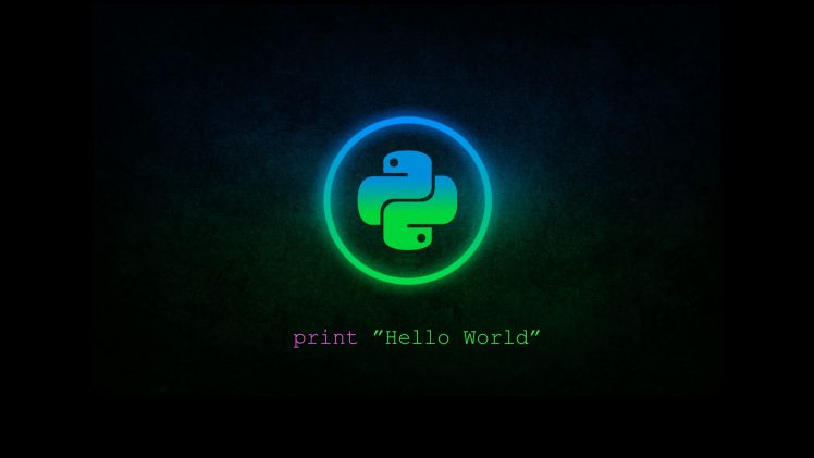 Python (programming), Blue, Green HD Wallpaper Desktop Background