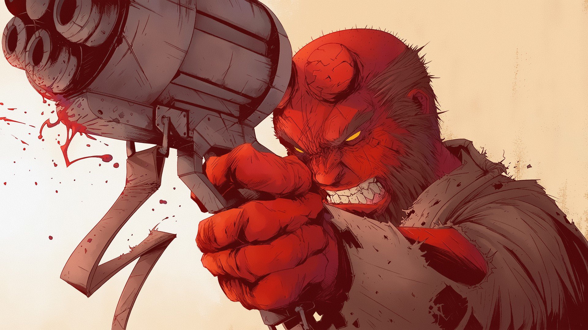comic books, Hellboy Wallpaper