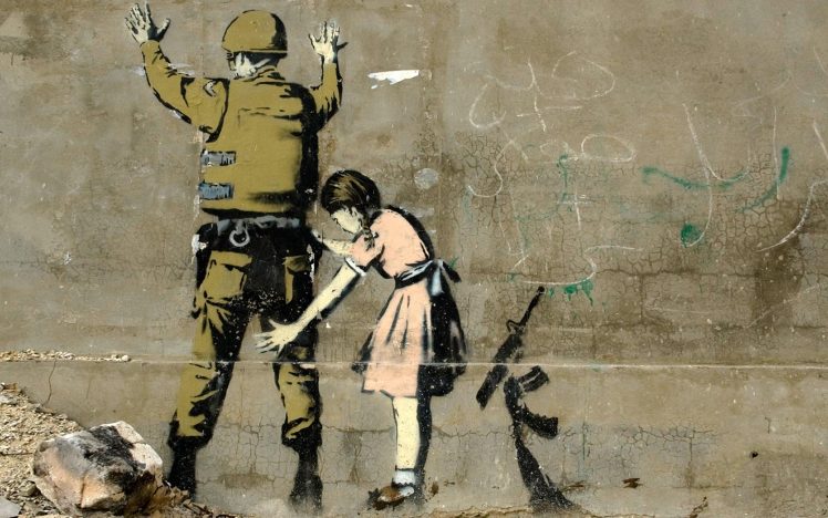 children, Banksy, Graffiti HD Wallpaper Desktop Background