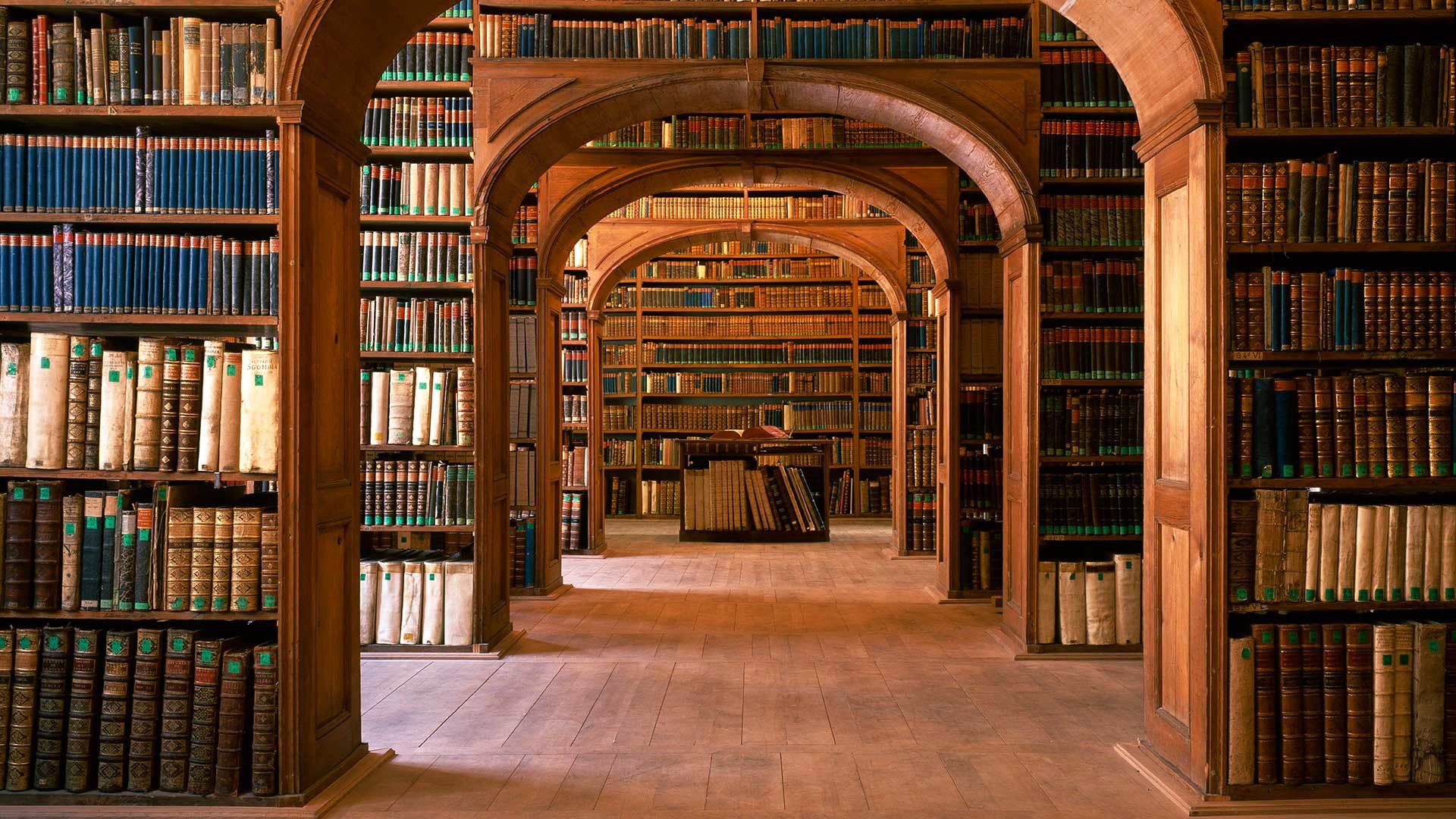library, Interiors, Interior design, Books, Knowledge, Shelves