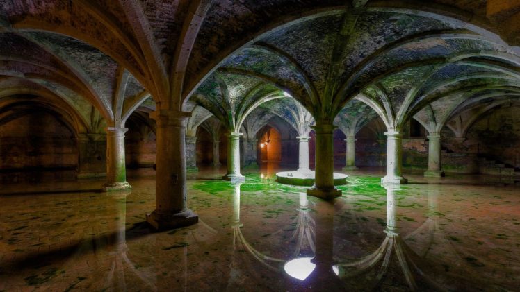 interiors, Photography, Water, Old, Arch, Gothic HD Wallpaper Desktop Background