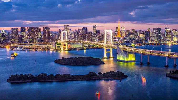 Tokyo, Japan, City, Bridge HD Wallpaper Desktop Background