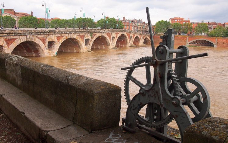 Toulouse, Pont Neuf, Garonne, France HD Wallpaper Desktop Background