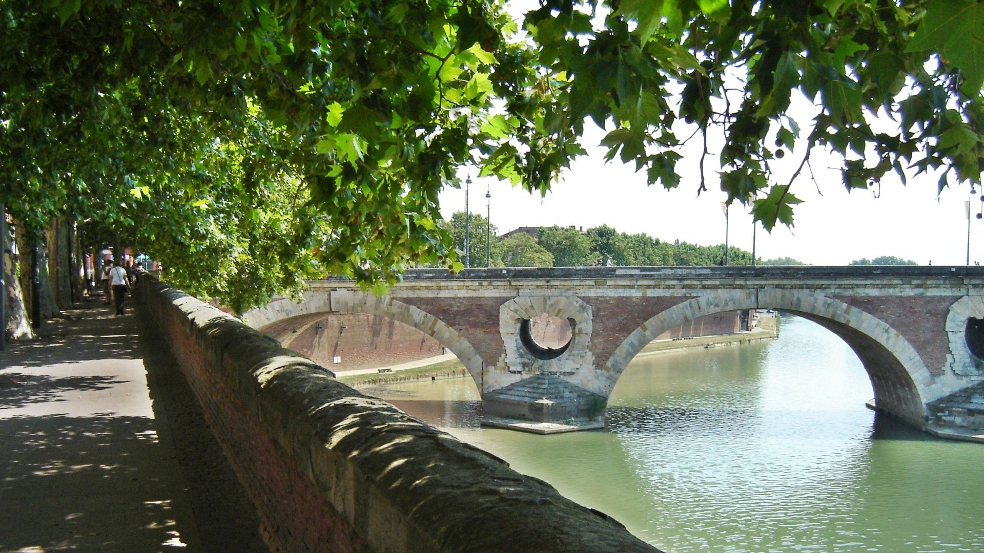Toulouse, Pont Neuf, Garonne, France Wallpaper